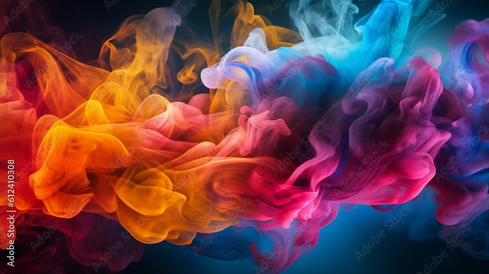 Fototapeta premium Vibrant Nebula Generative AI.