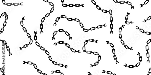 black white chain chainlink seamless pattern