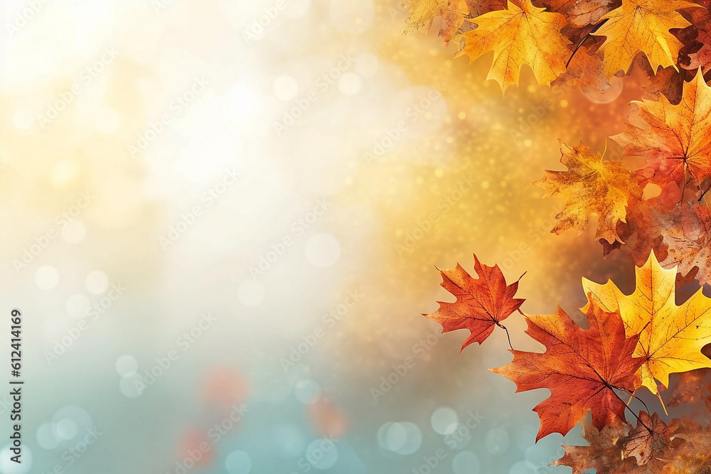 Autumn background and copy space Generative Ai Autumn background and copy space Generative Ai