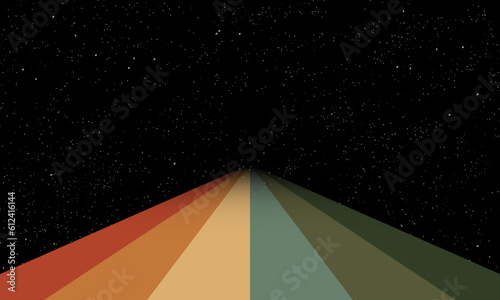 Vintage Striped Backgrounds, Posters, Banner Samples, Retro Colors from the 1970s 1980s, 70s, 80s, 90s. retro vintage 70s style stripes background poster lines. shapes vector design graphic 1980s	
