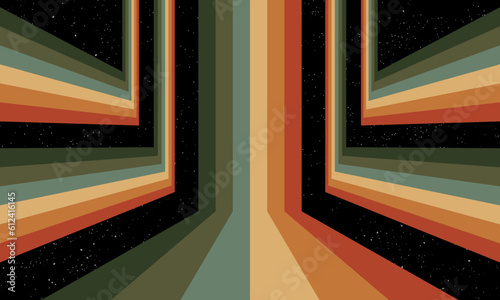 Vintage Striped Backgrounds, Posters, Banner Samples, Retro Colors from the 1970s 1980s, 70s, 80s, 90s. retro vintage 70s style stripes background poster lines. shapes vector design graphic 1980s	
