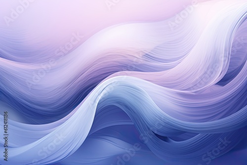Background of lavender waves in light indigo color. Generative AI