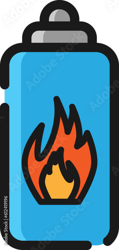 butane gas icon for portable gas stove