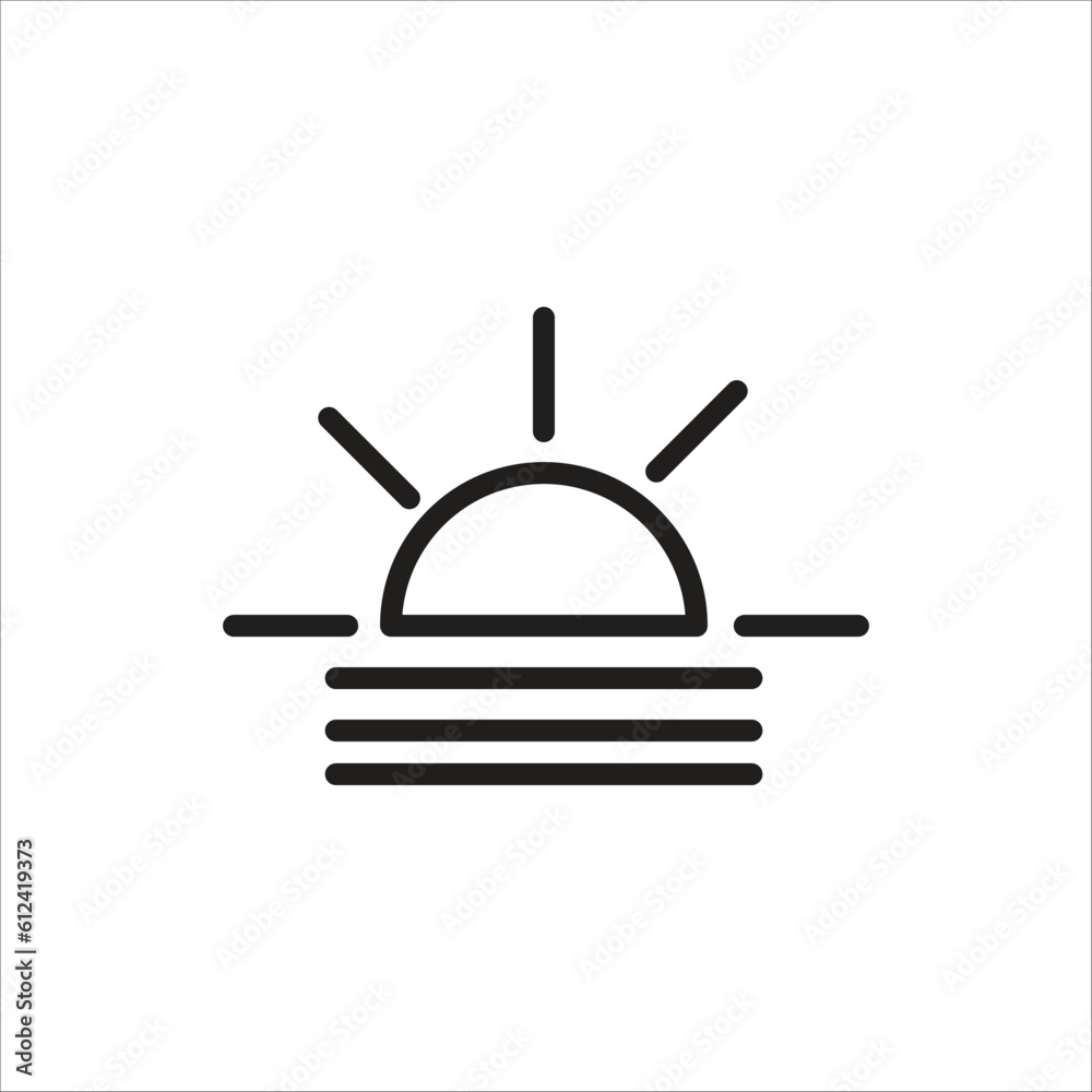 fog day vector logo icon template fog day vector logo icon template