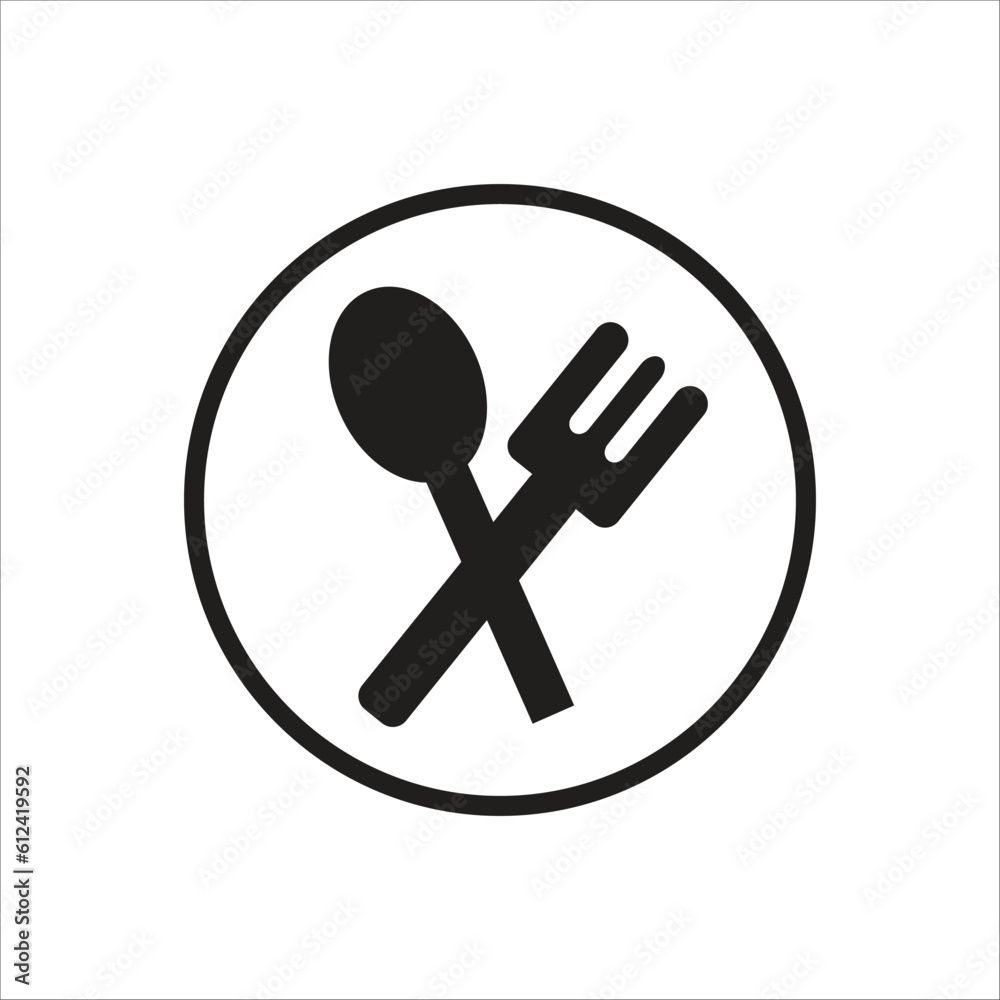 fork vector icon logo template fork vector icon logo template