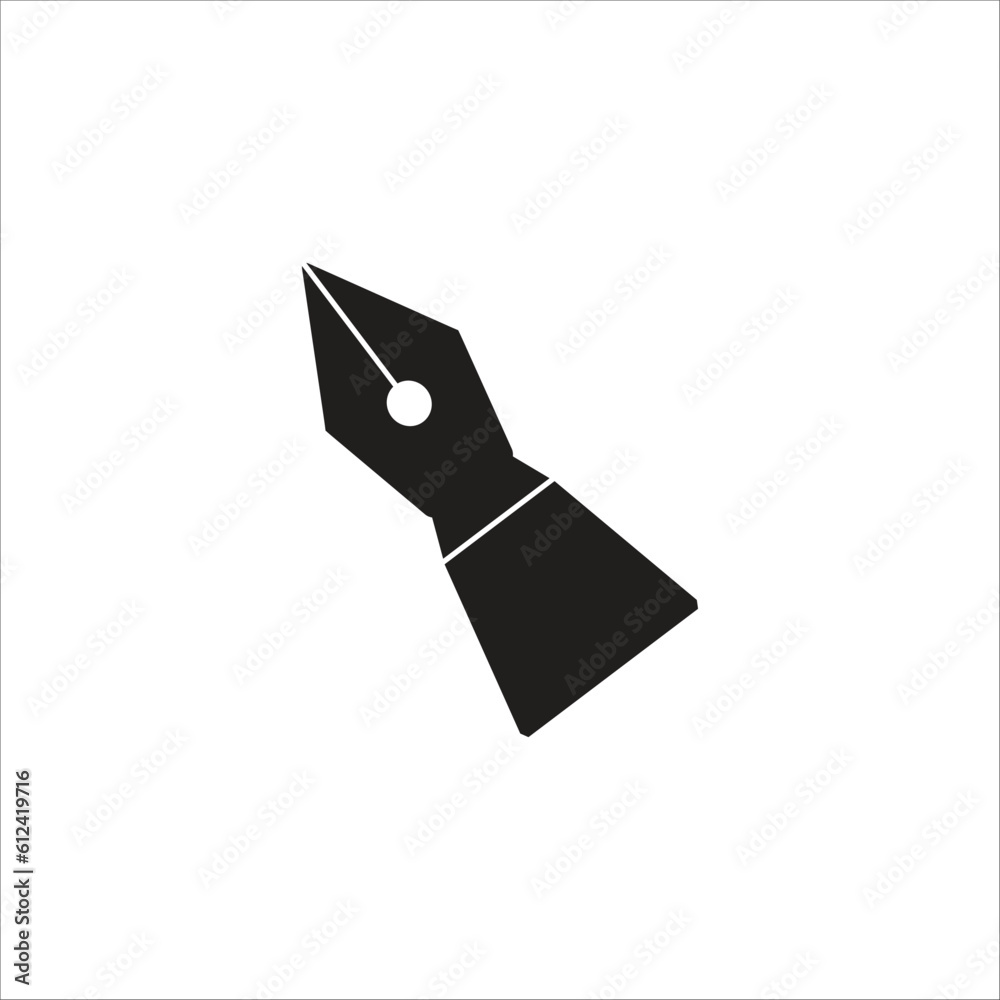 fountain pen vector icon logo template fountain pen vector icon logo template