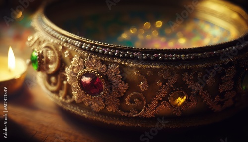 designer and precious indian bangle jewelry photography for women generative ai