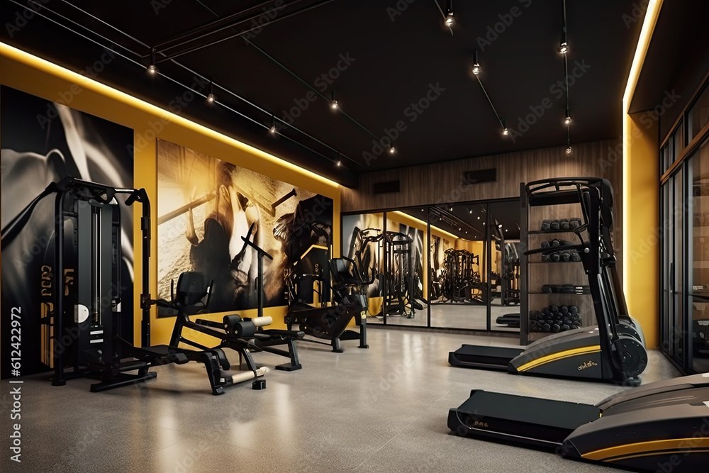 Fototapeta premium Modern Fitness Studio