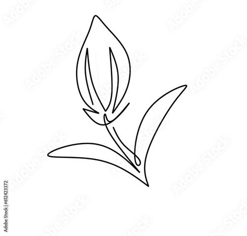 sesame One continuous line drawing