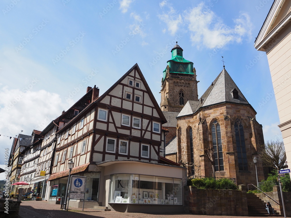 Obraz premium City view of Bad wildungen