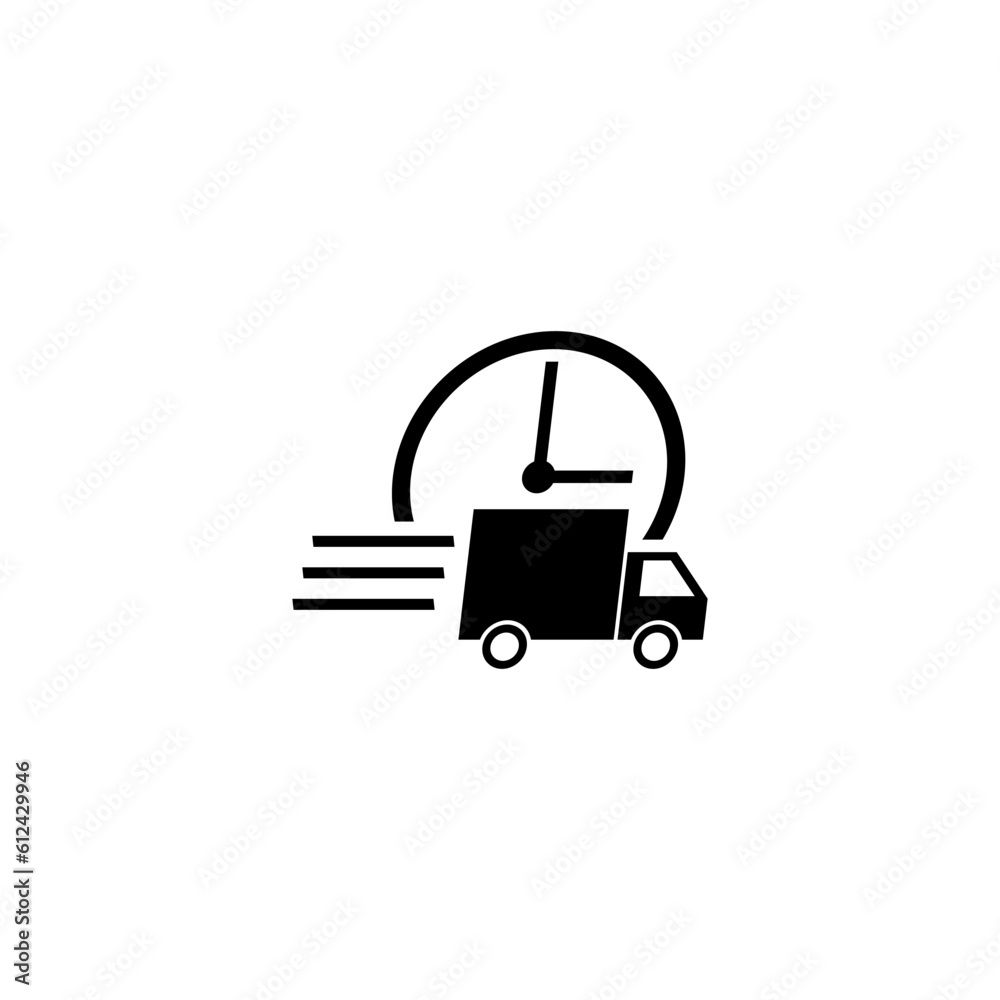 Fast delivery icon isolated on white background Fast delivery icon isolated on white background