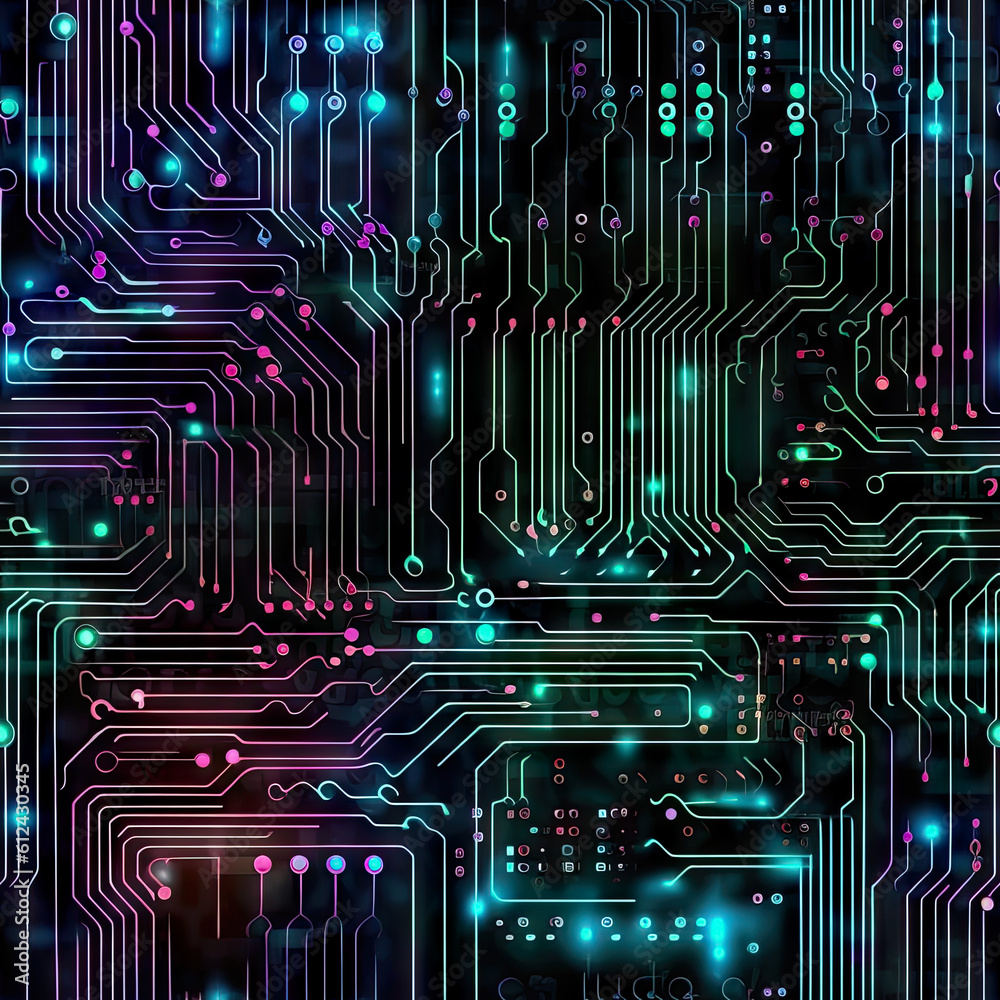 Abstract Technology Circuit Board Pattern Abstract Technology Circuit Board Pattern