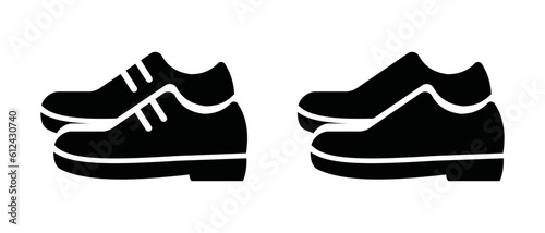 shoes leather shoe icon vector design