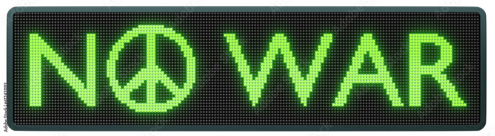a 3D illustration of an LED sign displaying the text 