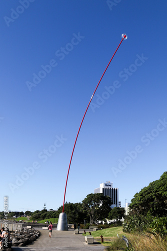 Windwand, an artist's work in New Plymouth, New Zealand