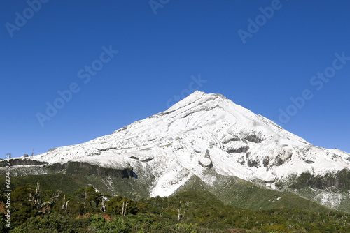 Fotografi Mount Taranaki, dormant volcano near New Plymouth, New Zealand