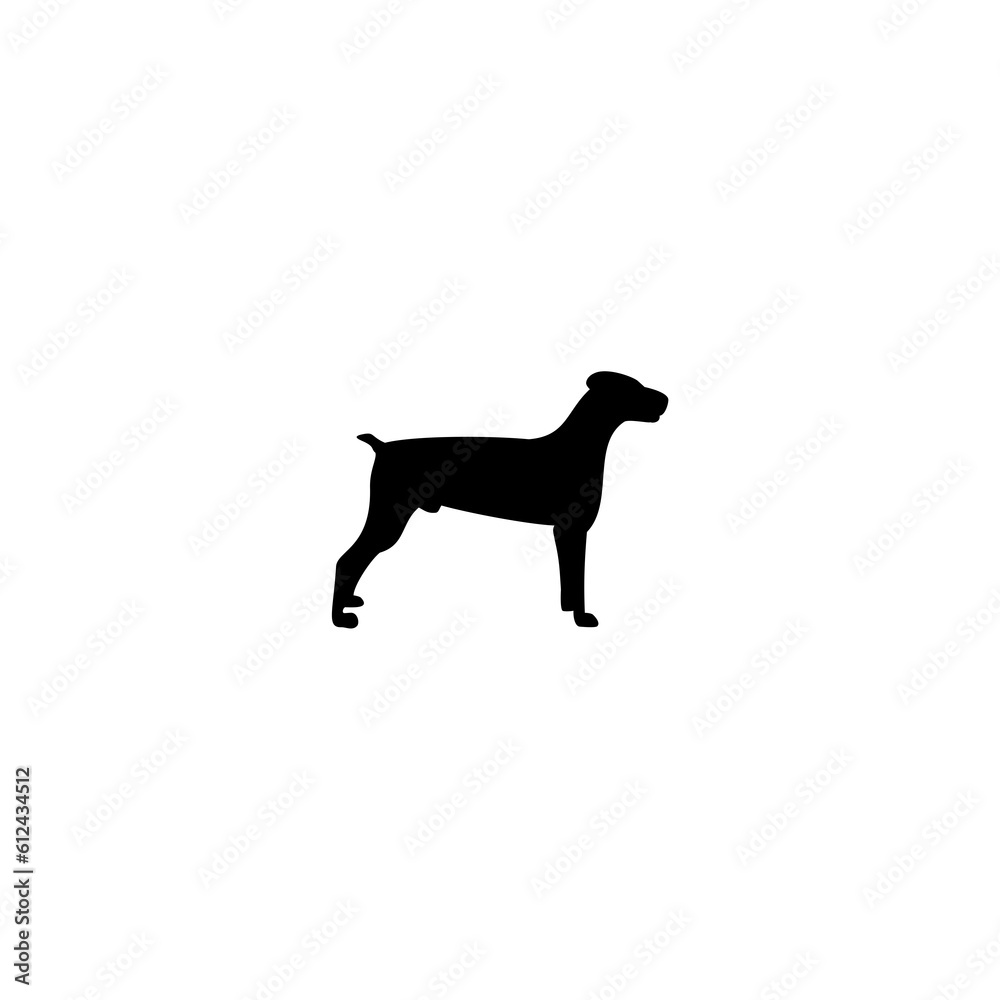  Dog icon isolated on white background 