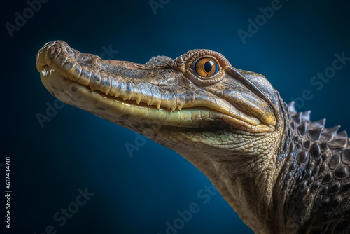 crocodile head close up head of a crocodile Gharial portrait Gavialis gangeticus