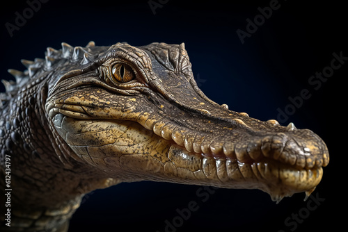 crocodile head close up head of a crocodile Gharial portrait Gavialis gangeticus