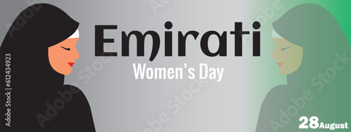 Celebrate Emirate Women's Day with captivating vector art. Empowering illustrations honoring the strength and achievements of Emirati women. Perfect for campaigns, social media, and designs.