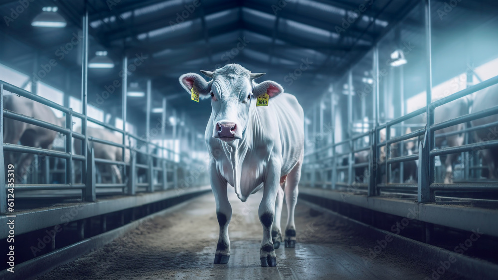 In the macro farms dedicated to meat production, beef industry. Generative AI