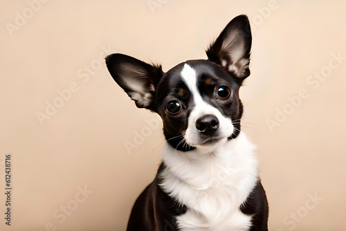 Chihuahua on beige background © Beste stock