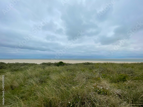 Vista del mare del nord sull'isola di Texel