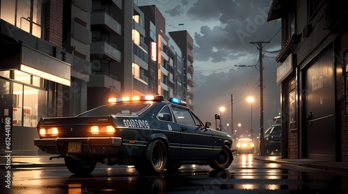 Neon Velocity: Futuristic Sports Car with Dazzling Light Trails