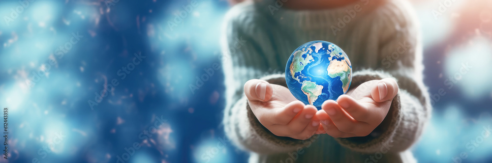 World Earth Day Concept. Green Energy, Renewable and Sustainable Resources. ESG, Environmental, social and corporate governance.Environmental and Ecology Care. Hand Embracing Globe.Generative ai. World Earth Day Concept. Green Energy, Renewable and Sustainable Resources. ESG, Environmental, social and corporate governance.Environmental and Ecology Care. Hand Embracing Globe.Generative ai.