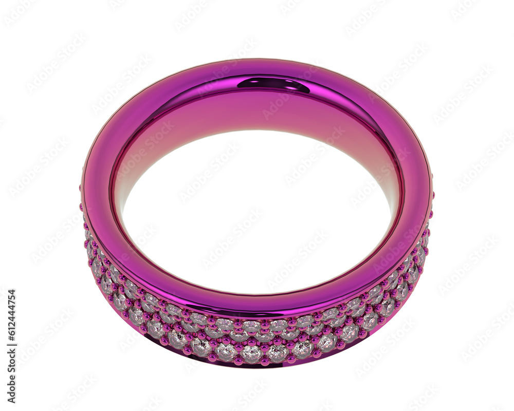Jewelry on transparent background. 3d rendering - illustration Jewelry on transparent background. 3d rendering - illustration