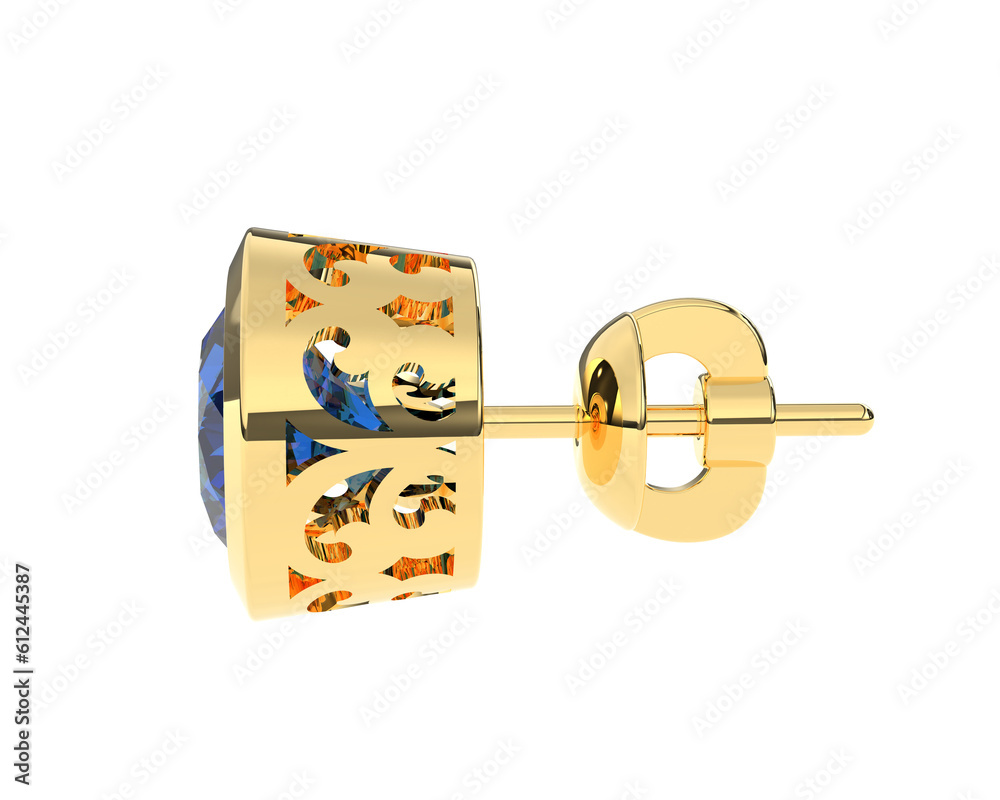 Jewelry on transparent background. 3d rendering - illustration Jewelry on transparent background. 3d rendering - illustration