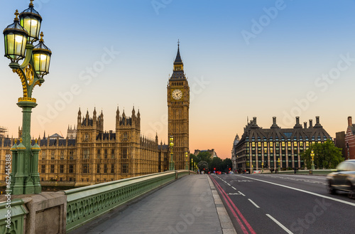 Big Ben in London in the morning