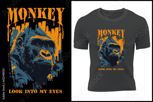 Foto Monkey Dad Like A Regular Dad But Cooler Funny Dad Lover t Shirt Design