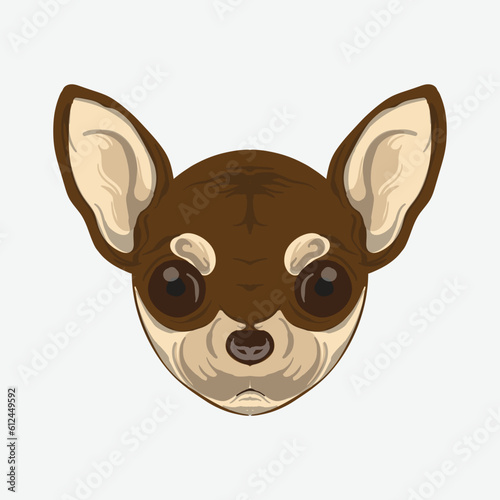 Vector Illustration of a Dog Breed Head