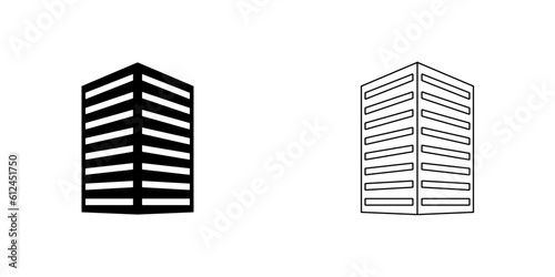 Corner building vector icon.