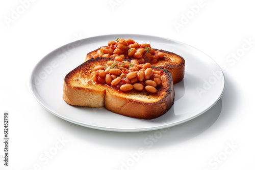 Beans on Toast Isolated on ...