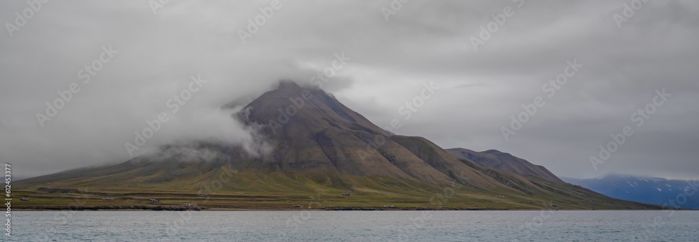 Beautiful arctic landscape in Svalbard, Norway