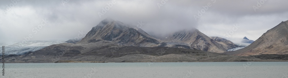 Beautiful arctic landscape in Svalbard, Norway