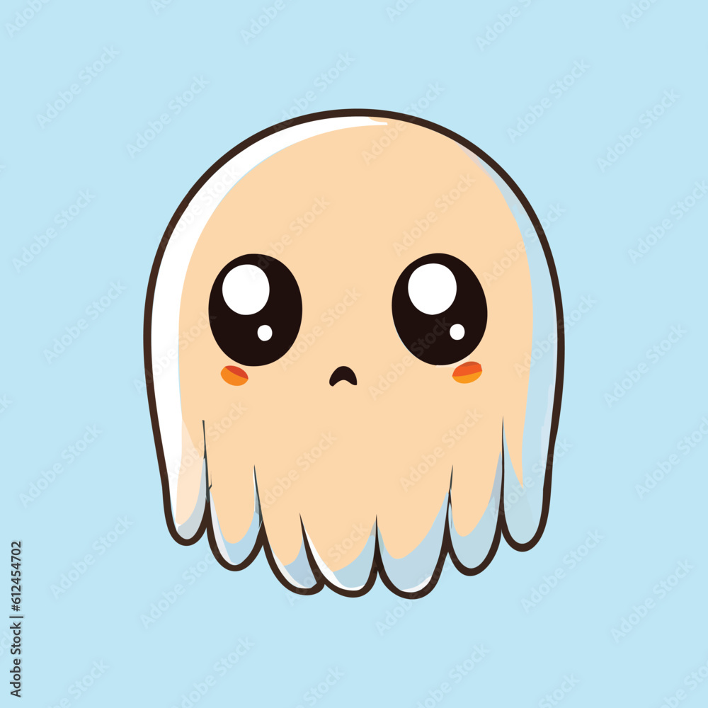 Fototapeta premium Cute cartoon halloween boo Ghost Cute Halloween ghost, Boo Vector illustration