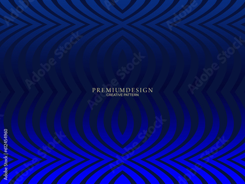 Premium background design with diagonal dark blue stripe pattern. Vector horizontal template for digital lux business banner, contemporary formal invitation, luxury voucher, gift certificate, brochure