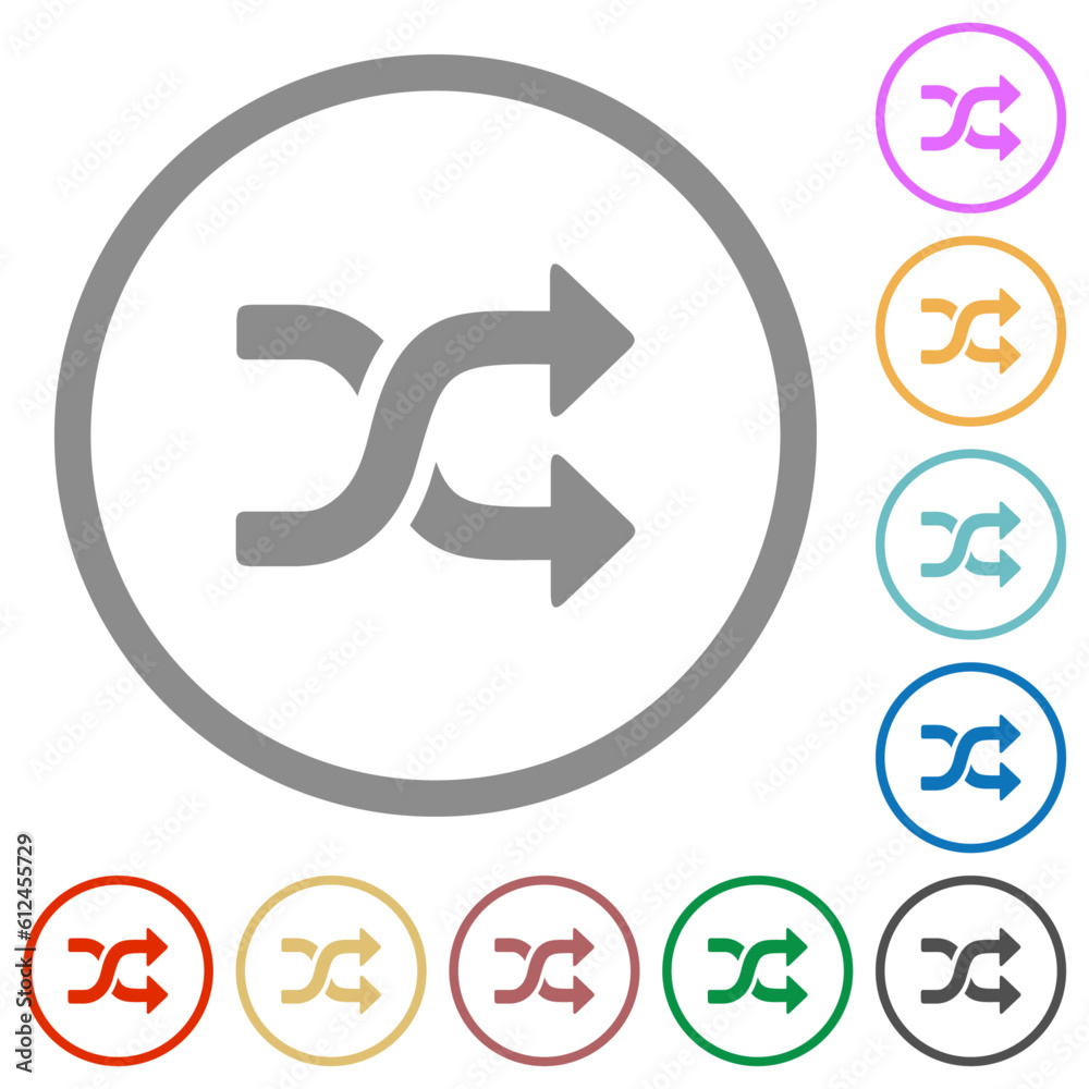 shuffle solid flat icons with outlines shuffle solid flat icons with outlines