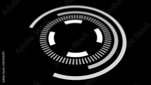 Pending loading HUD element – 3D rotation and wiggle, loopable