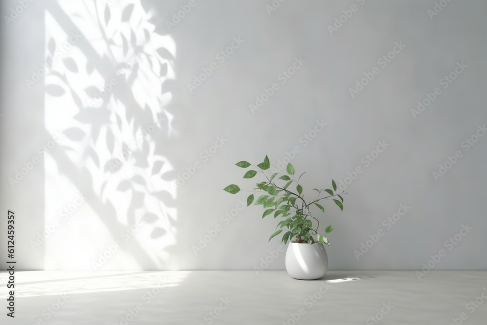 Elegant White Background Wall Design