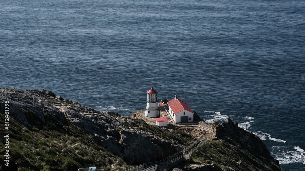 Lighthouse near the ocean