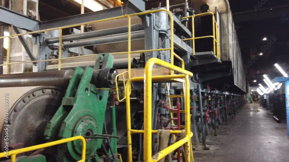 conveyor of a paper-making machine at a paper factory in the production of technical paper for packaging and electrical engineering conveyor of a paper-making machine at a paper factory in the production of technical paper for packaging and electrical engineering