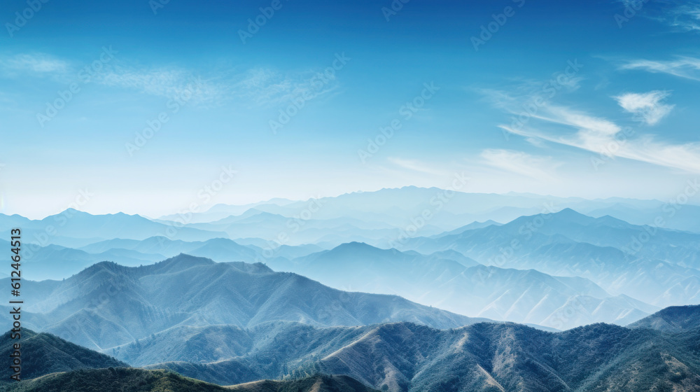 Mountains nature background. Illustration AI Generative.