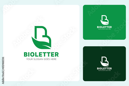 Bio B Letter Logo Design Template