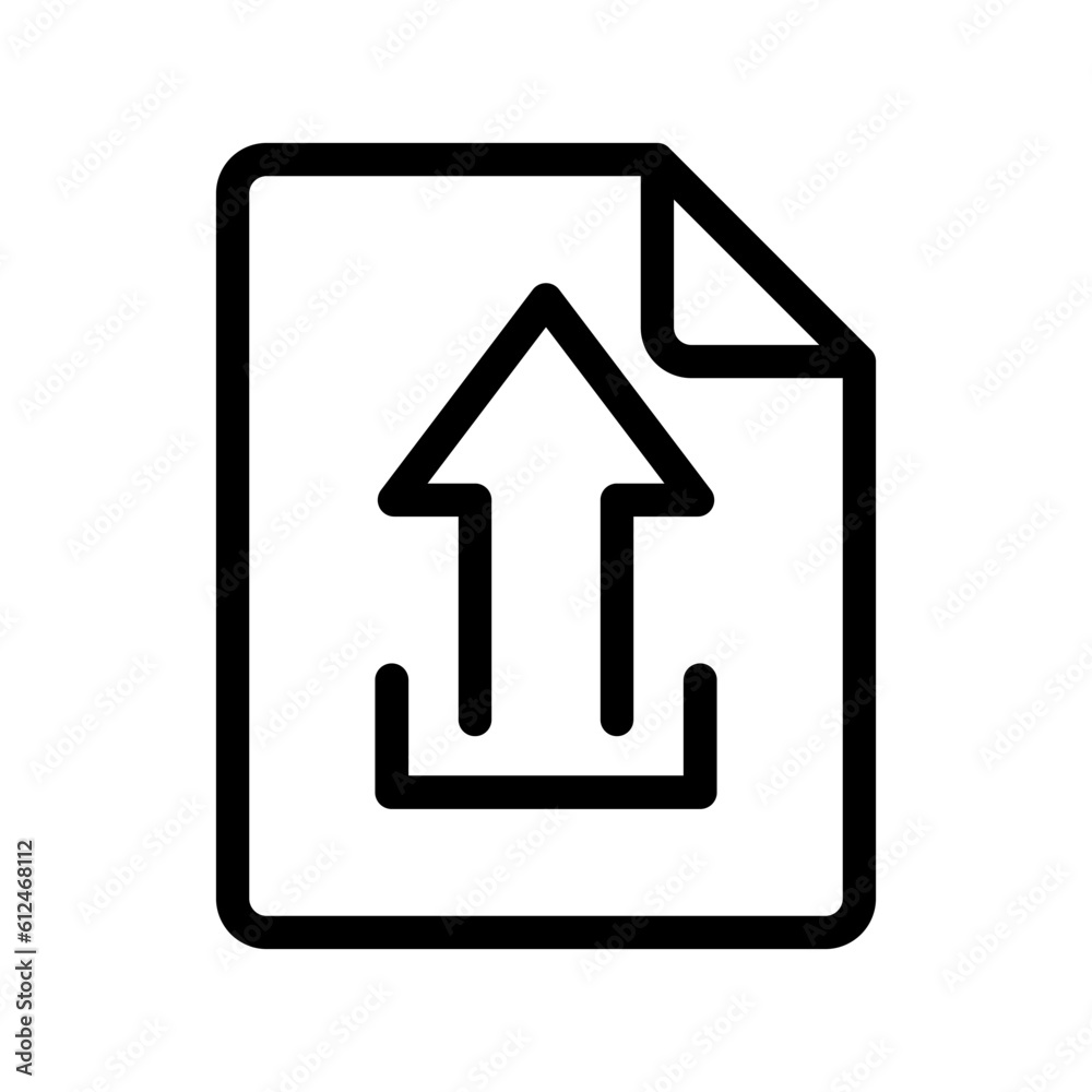Upload File Sign In Black Color Line
Upload File Sign In Black Color Line