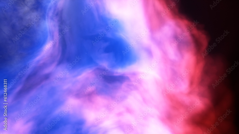 Nebula in space 3d render Nebula in space 3d render