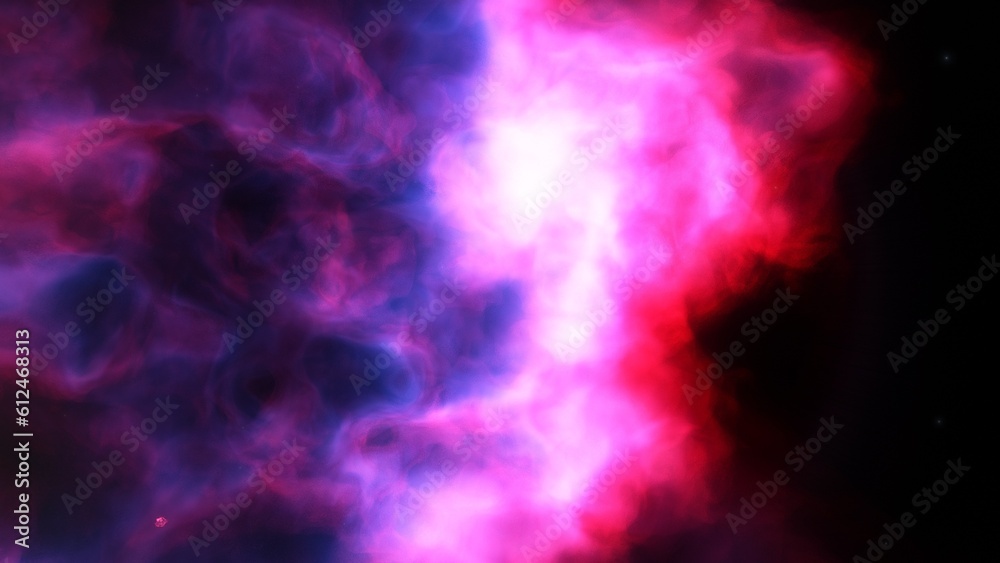 Nebula in space 3d render Nebula in space 3d render